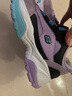 Skechers斯凱奇兒童絨絨靴（躍界系列）男童冬短靴旋鈕女童加絨鞋302528L 女童/紫色/黑色/PRBK 35 曬單實(shí)拍圖