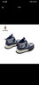 暇步士（Hush Puppies）童鞋兒童鞋男童運動(dòng)鞋戶(hù)外暴走加絨保暖棉鞋兒童棉靴軟底高幫板鞋 HP3553深藍 28 適合腳長(cháng)17.6cm 曬單實(shí)拍圖