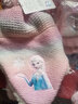 迪士尼女童帽子圍巾套裝愛(ài)莎公主兒童帽子手套圍巾三件套秋冬圍脖 FZ360-3漸變粉【5-10歲】 曬單實(shí)拍圖