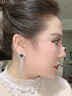 清風唁流蘇長款耳釘女冷淡風網(wǎng)紅顯臉瘦氣質(zhì)韓國簡約百搭耳墜耳飾 滿菱形長款耳釘 曬單實拍圖