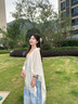蘭蔓婭披肩外搭女2024新款夏季薄款空調(diào)房鏤空流蘇旗袍開(kāi)衫搭配裙子斗篷 波西米亞風(fēng)-人字紋白色 曬單實(shí)拍圖
