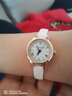 手表女學(xué)生高中生ins風(fēng)森系簡(jiǎn)約復古大學(xué)生小表盤(pán)原宿學(xué)院風(fēng)小眾森女石英表 白帶白盤(pán) 曬單實(shí)拍圖
