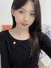 法蔻（farcoko）pt950鉑金項鏈女士四葉草吊墜白金鎖骨鏈時尚飾品生日禮物送女友 pt950鉑金項鏈+滿鉆四葉草吊墜 -【精美高檔禮盒】 曬單實拍圖