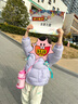 象?。╖OJIRUSHI）日本進(jìn)口兒童吸管杯保溫杯背帶不銹鋼杯子幼兒園男女學(xué)生寶寶水杯 粉色雙蓋兩用-450ML 日版 送杯套 曬單實(shí)拍圖