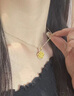 老鳳祥黃金吊墜女足金3D硬金玫瑰花掛墜項鏈生日七夕情人節禮物送女友 綻放玫瑰花吊墜約2.22g【配S925銀鏈】 曬單實(shí)拍圖
