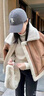 樂芬蘭（LeFenLan）短外套女2024秋冬新款寬松氣質(zhì)羊羔毛小個子復(fù)古皮毛一體夾克上衣 卡其色 S 曬單實拍圖