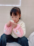 XINBUCKS兒童袖套秋冬小孩套袖男女生羽絨服燈芯絨袖頭嬰幼兒外套防臟袖筒 粉色小兔 17*14CM（0-10歲） 曬單實(shí)拍圖