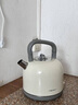 格立高電熱水壺燒開(kāi)水器304不銹鋼水壺自動(dòng)斷電大容量3-4人家用防濺出水口設計可折疊提手 2L 珍珠白 曬單實(shí)拍圖