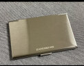EHRENMANN防指纹 钛钢名片夹 男女 商务 时尚超薄金属名片盒 名片卡包卡盒 银色 实拍图