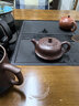 茗陽宜興紫砂壺純手工高檔家用茶具套裝老紫泥泡茶壺一帆風(fēng)順曲壺 百目老紫泥 280ml 曬單實拍圖