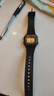卡西歐（CASIO）嫩色復(fù)古運(yùn)動小方塊ins百搭休閑防水表W218HC-4A2/2A 8A 電子表 W-217H-1A藍(lán)色邊框 【附加貼膜】 曬單實(shí)拍圖