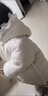 迪士尼寶寶羽絨棉服冬加厚加絨可愛小女童一歲免洗韓版收腰保暖連帽外套 米色 保暖連帽(不帶包包） 80 cm 曬單實(shí)拍圖