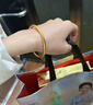 福錦順黃金手鐲足金999素圈女手環(huán)結婚定制傳承古法金鐲子送女友送媽媽 56圈號 20.96克（金重多退少補） 曬單實(shí)拍圖