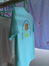 哈吉斯（HAZZYS）女裝 夏季款小清新簡(jiǎn)約印花圓領(lǐng)短袖t恤女ASTSE03BE68 淺綠色LG M (160/84A 38) 曬單實(shí)拍圖