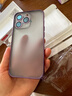 【品牌原裝】 蘋果14promax手機殼iphone14保護套金屬邊框半透明 蘋果14pro【暗紫色】超薄磨砂丨鈦合金原機邊框 曬單實拍圖