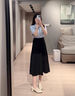 伯德小姐半身裙女夏小個(gè)子米白色面試a字傘裙職業(yè)裝半裙西裝裙子 QZ25 米白色【夏款】 L -適合110-120斤可穿 曬單實(shí)拍圖