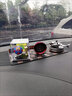 摩杰樂防滑墊車用汽車擺件飾品車載置物墊車內(nèi)中控儀表臺手機(jī)固定耐高溫 格紋防滑墊（黑灰）【不帶車標(biāo)】 曬單實拍圖