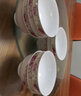 暢印4.5英寸高腳碗景德鎮(zhèn)陶瓷碗飯米飯碗瓷餐具泡面碗碟套裝家用10個 永恒玫瑰10個裝 曬單實拍圖