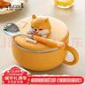 onlycook 304不銹鋼泡面碗帶蓋飯盒學(xué)生專(zhuān)用宿舍上班族食堂打飯碗 泡面碗+勺子 15cm 1個(gè) 曬單實(shí)拍圖
