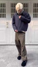Shelley Jones美拉德咖色牛仔褲男士夏秋季新款美式復(fù)古慵懶風(fēng)褲子感直筒褲 卡灰色 XL [推薦120-140斤] 曬單實(shí)拍圖