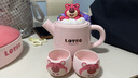 川島屋迪士尼草莓熊茶壺茶具套裝閨蜜女生日禮物喬遷新居伴手禮盒 【禮盒裝】草莓熊一壺兩杯 曬單實(shí)拍圖