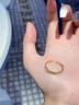 中國黃金（CHINA GOLD）足金麥穗戒指女新款黃金指環(huán)送老婆生七夕情人節(jié)禮物送女朋友老婆 麥穗戒指 約1.9g【品牌禮盒】 曬單實(shí)拍圖