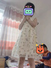 G.DUCKKIDS女童連衣裙夏裝2024年新款洋氣兒童旗袍公主裙夏季小女孩漢服裙子 2331香檳金 140cm(140cm) 曬單實(shí)拍圖