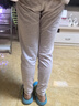 久歲伴兒童保暖褲女童秋冬薄款彩棉毛褲睡褲中童學(xué)生校服打底褲少女秋褲 曬單實(shí)拍圖