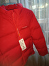雅鹿2025新款洋氣兒童羽絨服男童女童寶寶中大童短款冬季加厚外套冬裝 紅色 165 cm 曬單實(shí)拍圖
