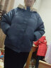 她風(fēng)采 棉服女短款冬季2012新款韓版面包服學(xué)生棉襖寬松加厚棉衣外套潮 藍色 L 【建議115-130斤】 曬單實(shí)拍圖