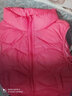 鴨鴨（YAYA）兒童羽絨馬甲男女童背心秋冬季中大童裝輕薄青少年學(xué)生外套WJ 桃紅色 170 曬單實(shí)拍圖