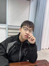 依視路（ESSILOR） 新款商務(wù)男鏡架時尚潮流鏡框女配依視路鏡片近視定制眼鏡 鈦+金屬-全框-4004BK-黑色 鏡框+依視路膜巖非球面1.56現(xiàn)片 曬單實拍圖