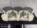 禧天龙玻璃调料盒调料瓶家用调料罐调味罐套装盐罐调味盒3件套带置物架 晒单实拍图