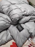 羅蒙（ROMON）家紡羽絨被95白鵝絨被子宿舍加厚保暖冬被單人雙人秋冬被空調被芯 （已質(zhì)檢）升級款款羽絨被灰色 150x200cm6斤冬被 曬單實(shí)拍圖