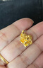六福珠寶黃金吊墜茉莉花不含鏈蝴蝶足金吊墜 計價GDG0010DS 約2.58克-大版 曬單實拍圖