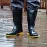 回力雨鞋女时尚户外下雨天防水雨靴水鞋耐磨胶鞋6813黑色高筒37 实拍图