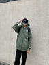 UNDEFEATED五條杠官方春季新品時尚潮流ICON 圖案拉鏈連帽衛(wèi)衣 綠色 XL 曬單實拍圖