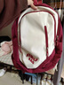 盛馳日系ins風(fēng)迷你雙肩包mini背包女 百搭旅行大學(xué)生小號輕便百搭書(shū)包 白紅色 配毛球掛件 曬單實(shí)拍圖