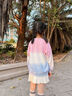 愛邁尼 AMENCL女童網(wǎng)紅炸街套裝兒童2025春秋新款漸變衛(wèi)衣兩件套大童春裝闊腿褲 4891粉漸變藍衛(wèi)衣 150 cm 曬單實拍圖