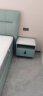 芝华仕（CHEERS）床头柜卧室 现代简约床边储物收纳小柜子科技布芝华士G020 雾霾蓝 优先发货（详询客服） 实拍图