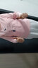 F1MAJE1T高端設(shè)計師品牌長袖T恤女裝2025春秋新款棉上衣寬松內(nèi)搭打底衫女 灰粉色 M 曬單實拍圖
