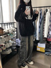 卡帕（Kappa）背靠背紅色衛(wèi)衣新款男女秋季新年針織運動休閑套頭衫K0EY2MT30D 曬單實拍圖