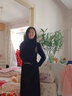 絲柏舍氣質(zhì)連衣裙2025秋裝新款女裝開(kāi)叉長(cháng)袖立領(lǐng)顯瘦中長(cháng)裙 曬單實(shí)拍圖