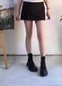 達芙妮馬丁靴女春秋2025新款單靴增高小個(gè)子厚底短靴中筒靴子黑色英倫風(fēng) 黑色【七孔款】【經(jīng)典百搭】 38 曬單實(shí)拍圖