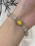 中國黃金（CHINA GOLD）玫瑰花黃金手鏈女足金轉(zhuǎn)運(yùn)珠手串生日禮物送女友老婆實用走心高級 足金竹節(jié)圓珠玫瑰手串+證書禮盒 曬單實拍圖