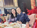 珂萊蒂爾細(xì)支羊毛撞色設(shè)計(jì)感精致香風(fēng)v領(lǐng)針織連衣裙 淡紫 M 曬單實(shí)拍圖
