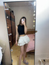 妙奕嘉半身裙女夏季新款短裙蛋糕裙白色小個子顯瘦高腰a字裙蓬蓬裙子 V型蝴蝶結(jié)腰頭蛋糕裙【白色】 S 【建議80-95斤】 曬單實拍圖