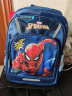 迪士尼漫威 拉杆书包 小学生双肩 儿童书包 背包 六轮蜘蛛侠蓝色(三层) 实拍图