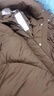 伊芙麗（eifini）蔣欣代言鵝絨O型中長(cháng)款輕量感中長(cháng)款泡芙羽絨服女外套冬季新款 可咖棕 M 160/84A 曬單實(shí)拍圖