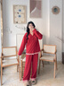 TEENIE WEENIE睡衣女秋冬季長(cháng)袖長(cháng)褲寬松舒適家居服套裝新年紅圣誕款 幸運紅（女款） S 曬單實(shí)拍圖